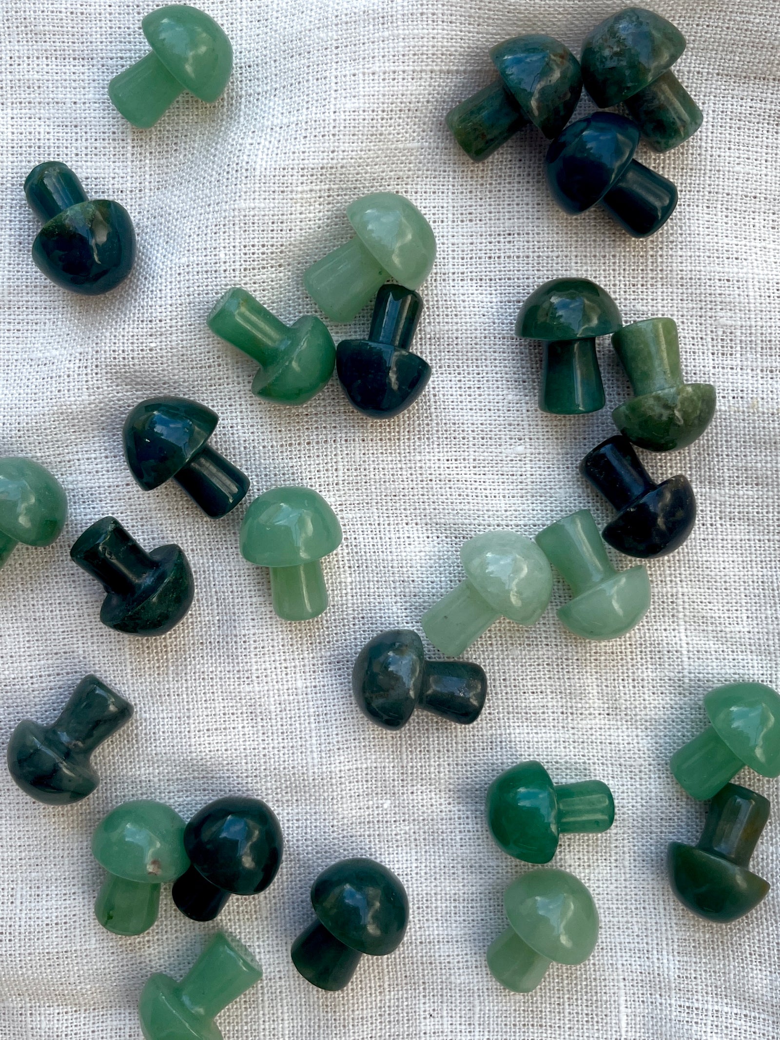 Green Aventurine Tiny Mushroom