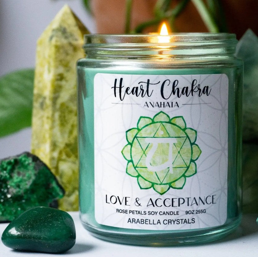 Heart Chakra Candle Jar
