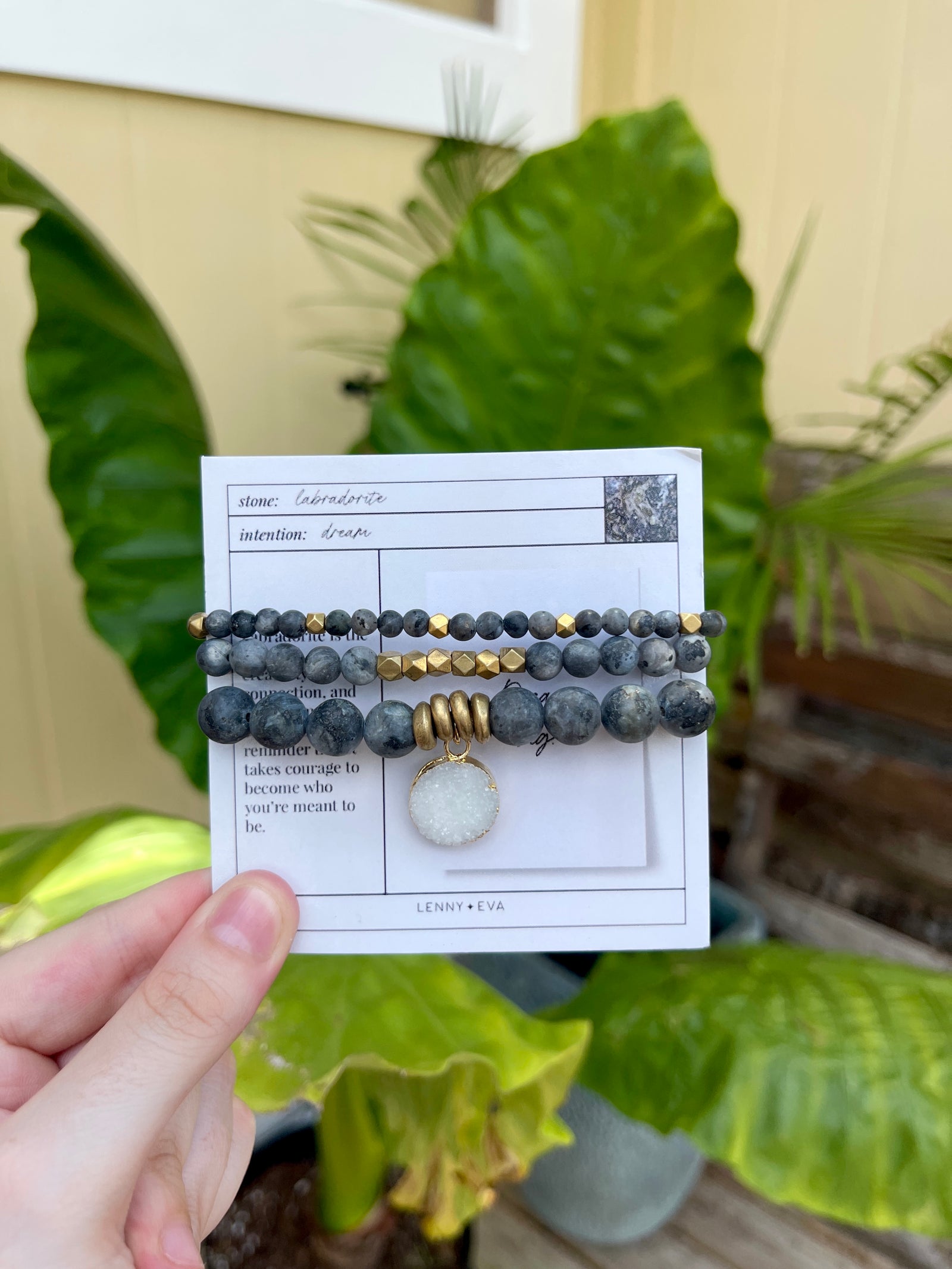 Labradorite Bracelet Stack