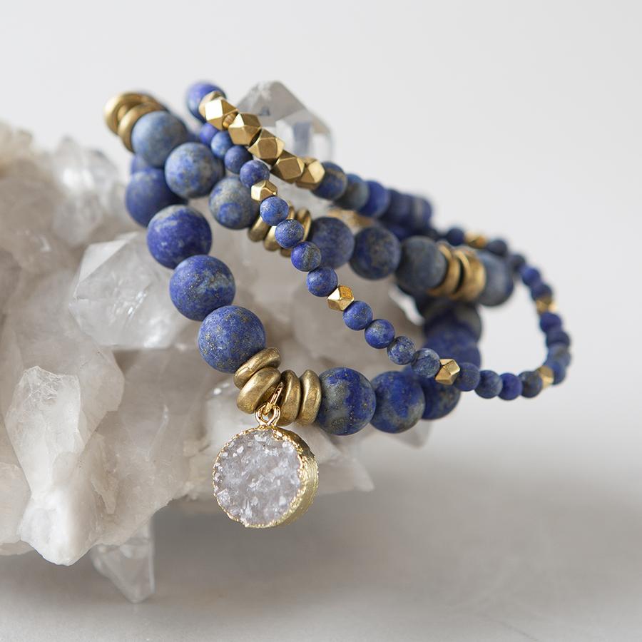 Lapis Lazuli crystal Gemstone Bracelet