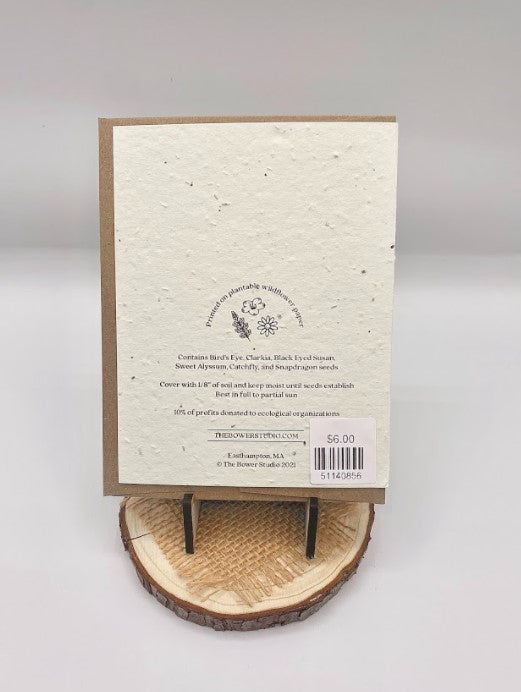Lavender Plantable Wildflower Card