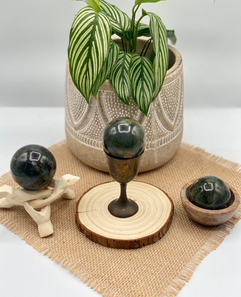 Medium Labradorite Spheres