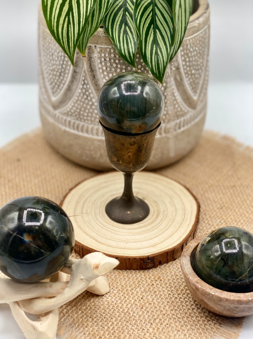 Medium Labradorite Spheres