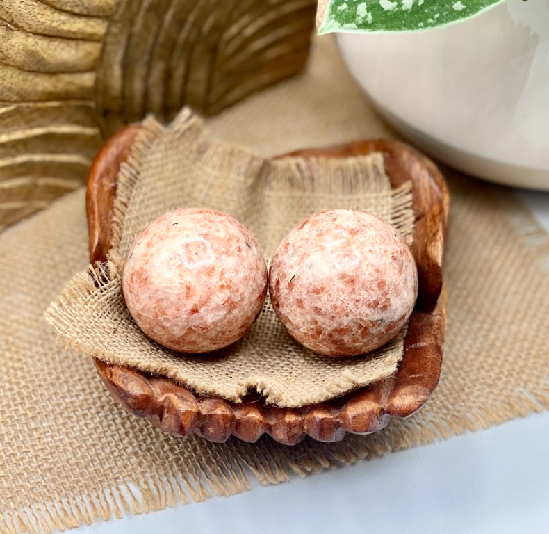 Medium Sunstone Crystal Spheres