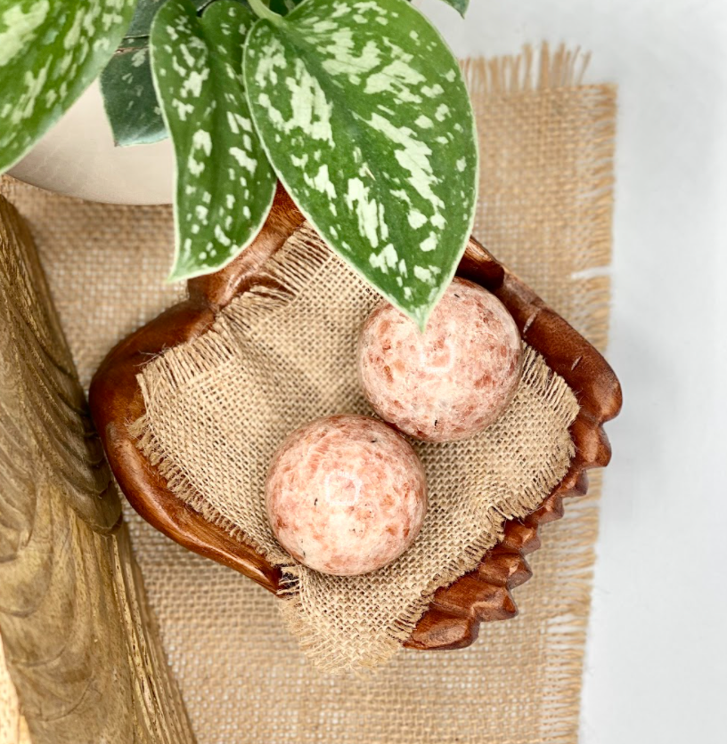 Medium Sunstone Crystal Spheres