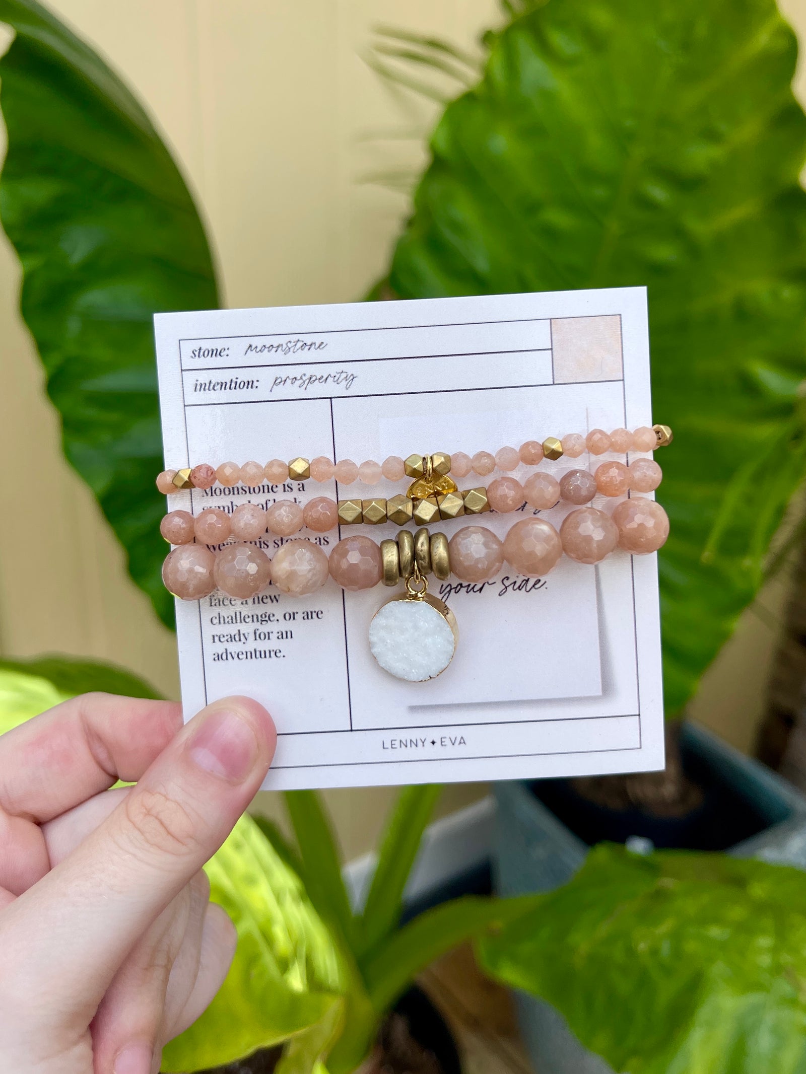 Moonstone Bracelet Stack