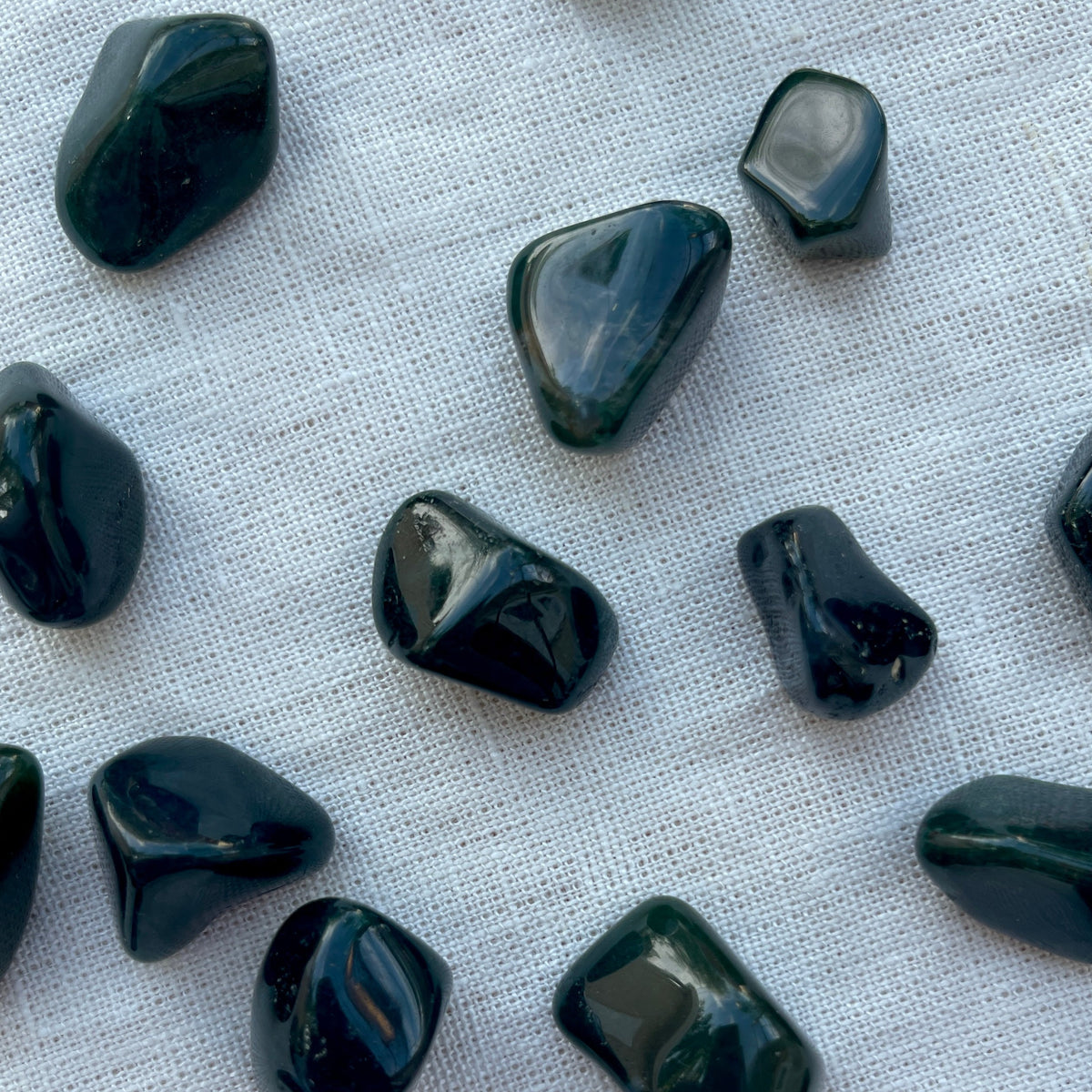 Moss Agate Tumble