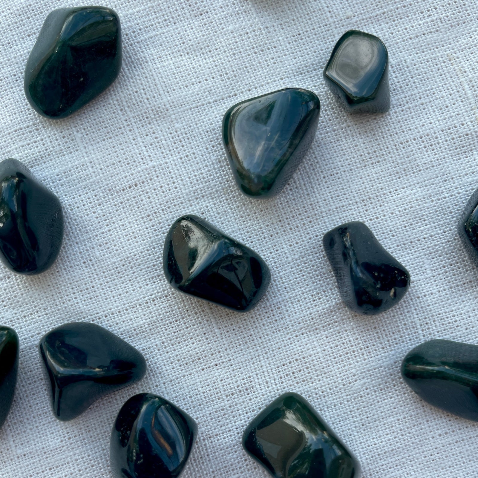 Moss Agate Tumble