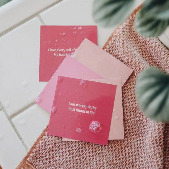 Self Love Shower Affirmation Cards