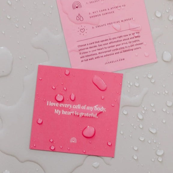 Self Love Shower Affirmation Cards