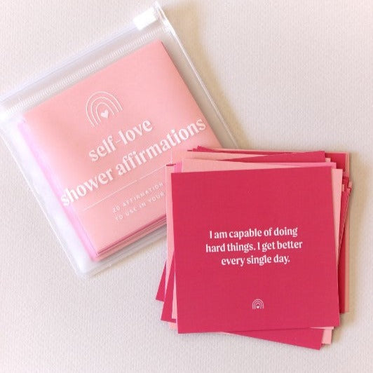 Self Love Shower Affirmation Cards