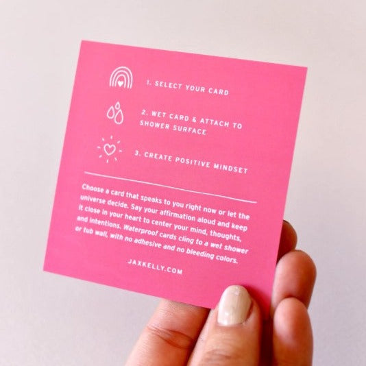 Self Love Shower Affirmation Cards