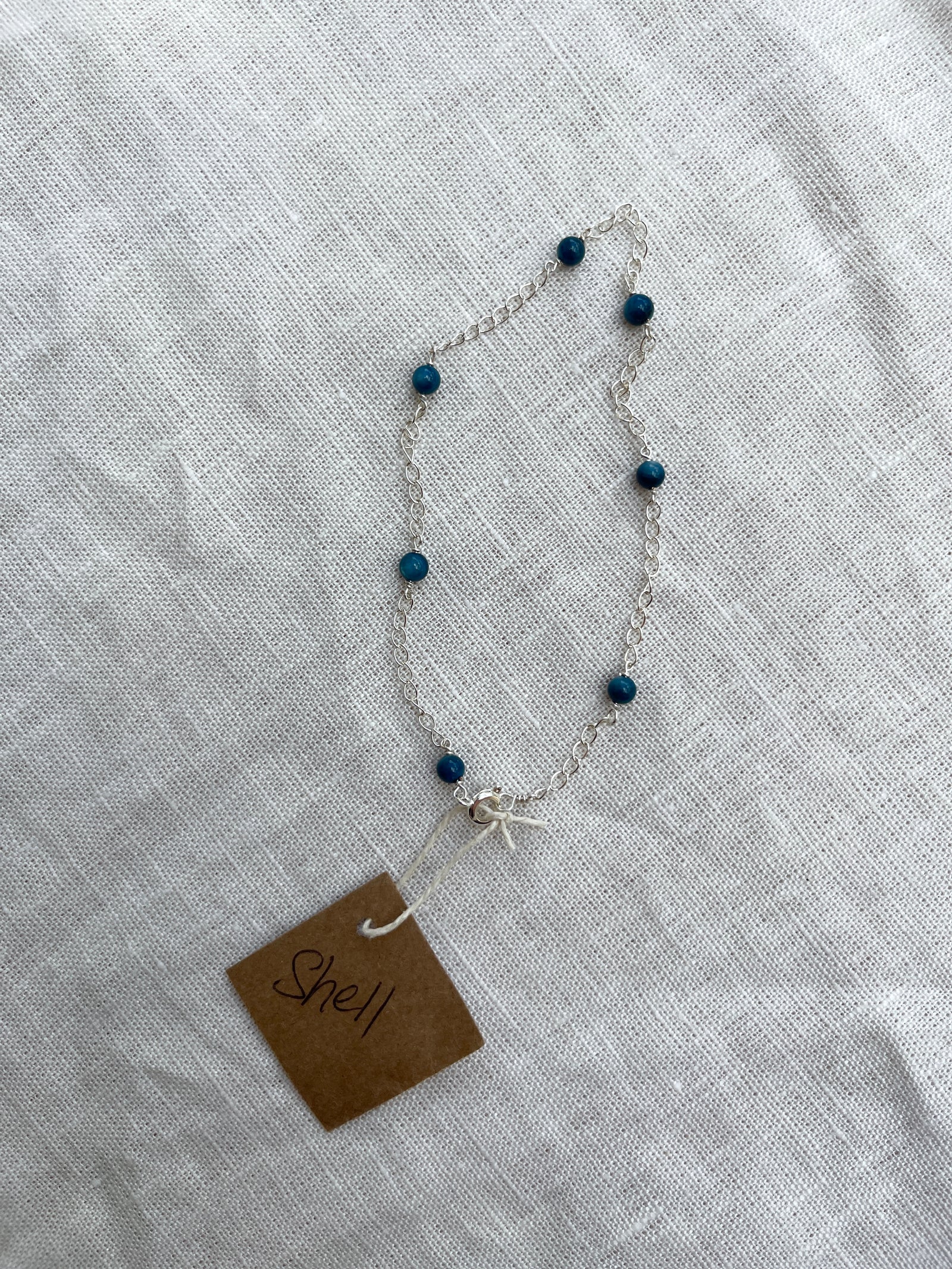 Shell Sterling Silver Anklet