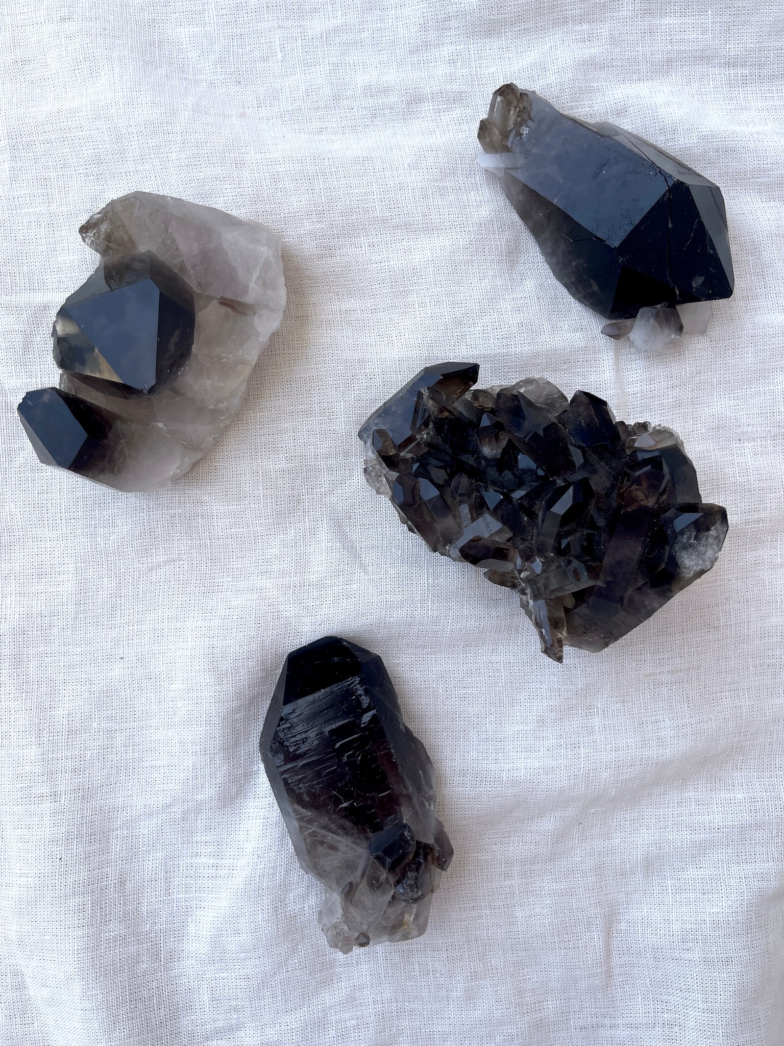 Smoky Quartz Clusters