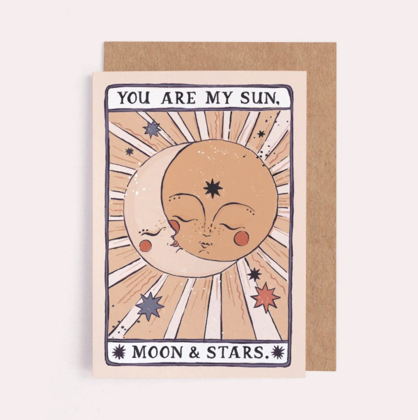 Sun, Moon & Stars Love Card
