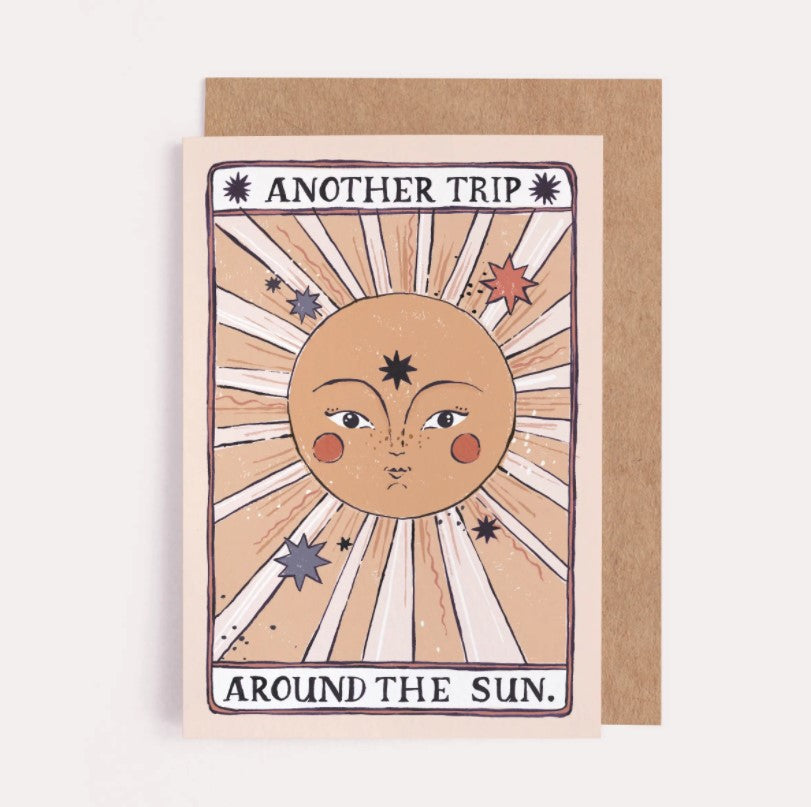 Tarot Sun Birthday Card