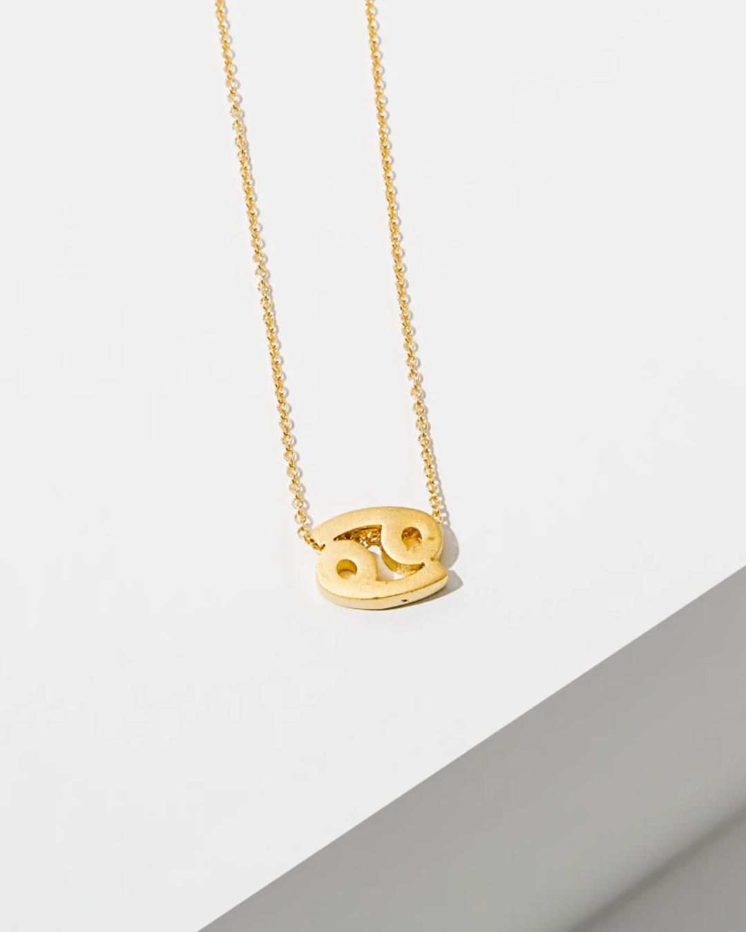 XCancer Gold Plated Zodiac Necklace