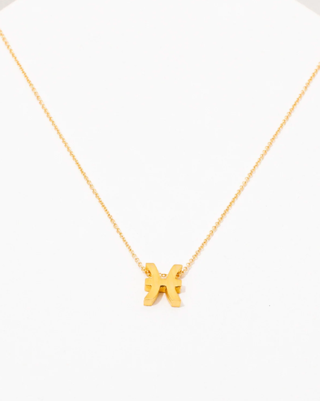 XPisces Gold Plated Zodiac Necklace