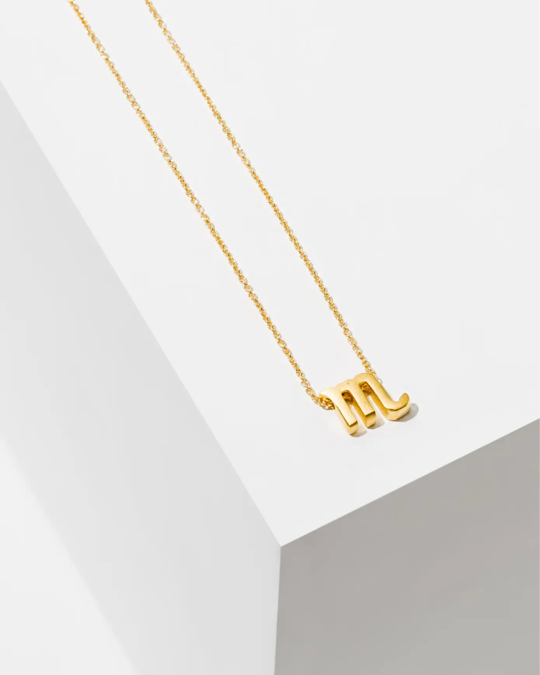XScorpio Gold Plated Zodiac Necklace